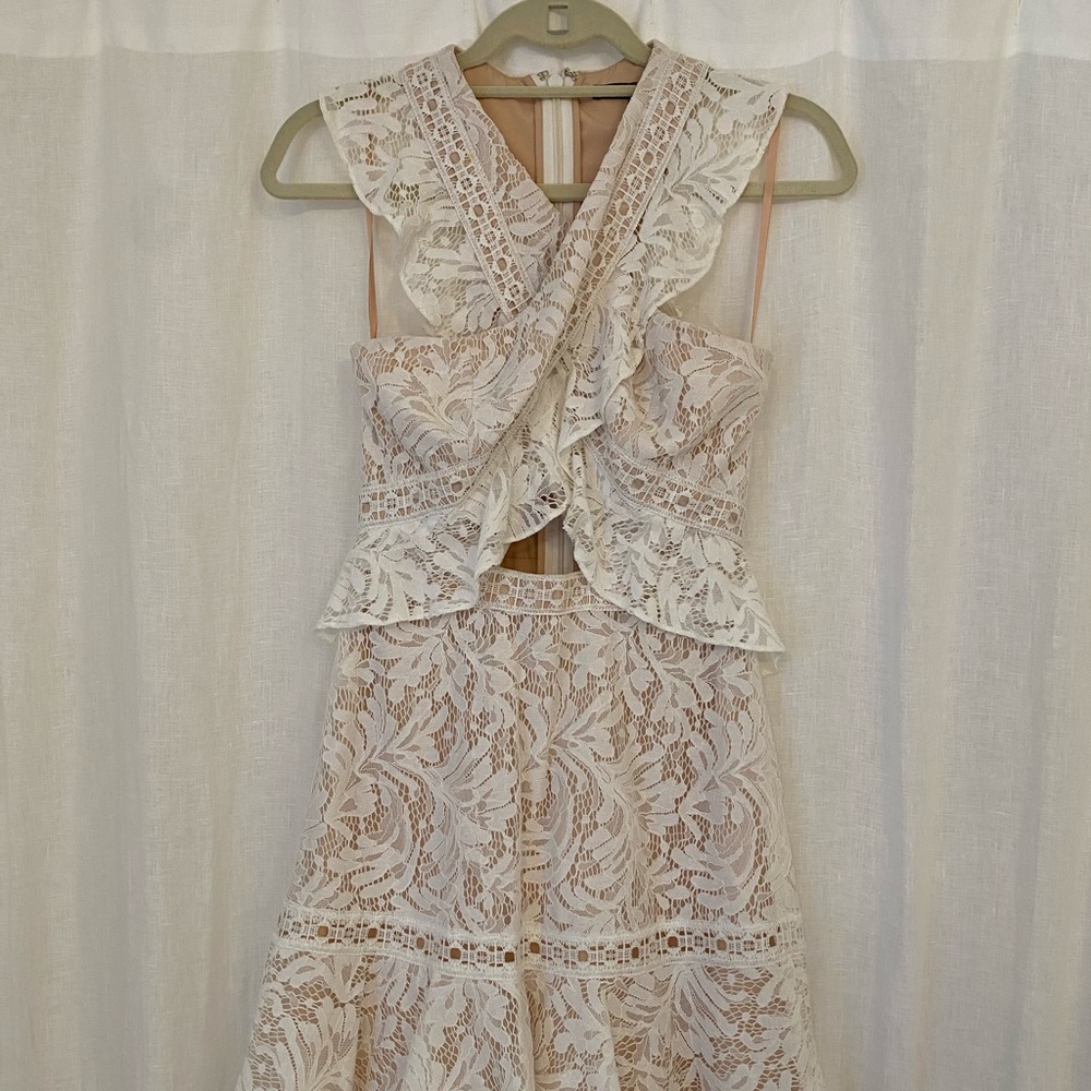 White BCBGmaxazria dress